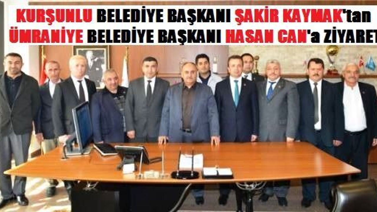 Kurşunlu Belediye Başkanı Şakir Kaymak Hasan Can’ı Ziyaret Etti