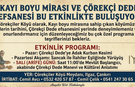 Kayı Boyu Mirası ve Çörekçi Dede Efsanesi Bu Etkinlikte Buluşuyor
