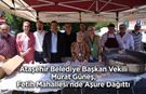 Ataşehir Belediye Başkan Vekili Murat Güneş, Fetih Mahallesi'nde Aşure Dağıttı