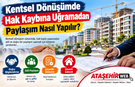 Kentsel Dönüşümde Hak Kaybına Uğramadan Paylaşım Nasıl Yapılır?