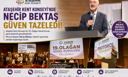 ATAŞEHİR KENT KONSEYİ’NDE NECİP BEKTAŞ GÜVEN TAZELEDİ!
