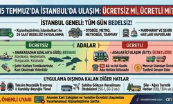 15 Temmuz’da İstanbul’da Toplu Ulaşım Ücretsiz Mi?