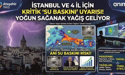 İstanbul ve 6 İl İçin Kritik 'Su Baskını' Uyarısı! Yoğun Sağanak Yağış Geliyor