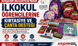 ATAŞEHİR BELEDİYESİ’NDEN İLKOKUL ÖĞRENCİLERİNE KIRTASİYE VE ÇANTA DESTEĞİ