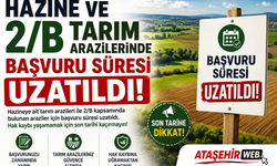 HAZİNE VE 2/B TARIM ARAZİLERİNDE BAŞVURU SÜRESİ UZATILDI!