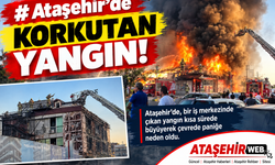 Ataşehir’de Korkutan Yangın!
