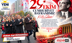 Atakan Anıl Dizdaroğlu’ndan 29 Ekim Cumhuriyet Bayramı Mesajı