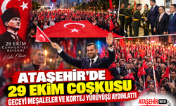 Ataşehir’de 29 Ekim Coşkusu: Geceyi Meşaleler ve Kortej Yürüyüşü Aydınlattı