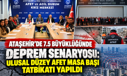 Ataşehir'de Ulusal Düzey Afet Masa Başı Tatbikatı Yapıldı