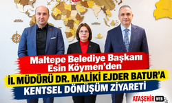 Başkan Esin Köymen’den, Dr. Maliki Ejder Batur’a Kentsel Dönüşüm Ziyareti