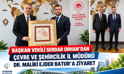 Başkan Vekili Serdar Orhan’dan Çevre ve Şehircilik İl Müdürü Dr. Maliki Ejder Batur’a Ziyaret