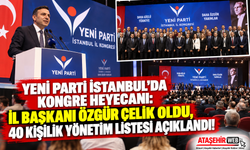 Yeni Parti İstanbul’da Kongre Heyecanı: İl Başkanı Özgür Çelik Oldu,