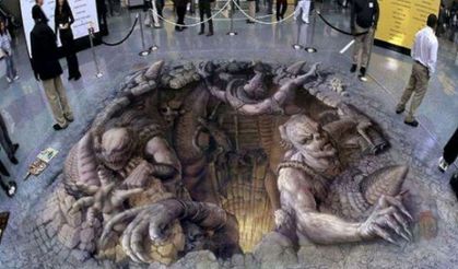 Üç Boyutlu Kaldırım Fotoları