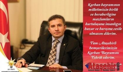 Ak Parti Ataşehir İlçe Başkanı'nın Kurban Bayramı Mesajı