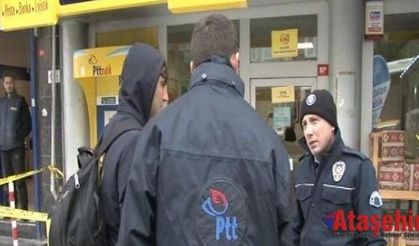 Ataşehir'de falçata ile PTT soygunu