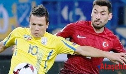 A Milli Futbol Takımı Ukrayna'ya 2-0 yenildi.