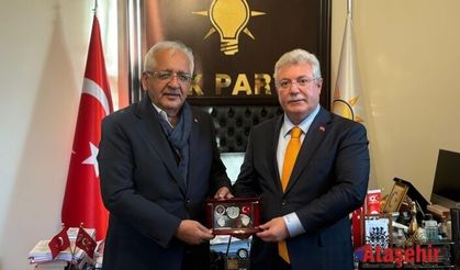 Çankırı Konfederasyonu Ak Parti Grup Vekili Muhammet Emin Akbaşoğlunu ziyaret etti