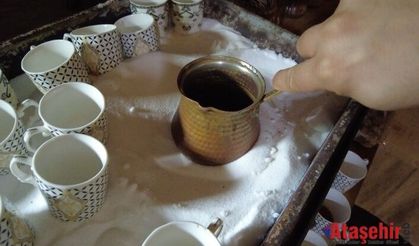 Çankırılılar Beş Asırlık Kahve Kültürü Geleneğini Tuz Üzerine Taşıdı