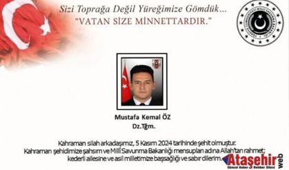 Deniz Teğmen Mustafa Kemal Öz, Eğitim Kazasında Şehit Oldu