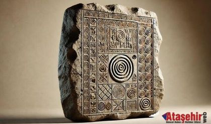Kaybolmuş eski bir dilin izlerini taşıyan gizemli bir taş tablet