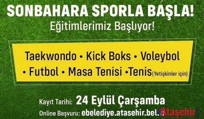 Ataşehir’de Sporla Dolu Bir Sonbahar Başlıyor!