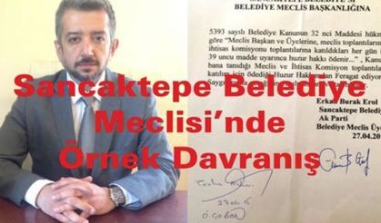 Sancaktepe Belediye Meclisi’nde Örnek Davranış