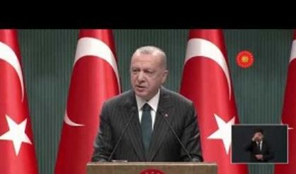 Cumhurbaşkanı Recep Tayyip Erdoğan, Kabine sonrası açıklamalarda bulunuyor