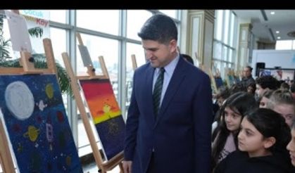 DEPREMZEDE ÇOCUKLAR ÇİZDİ GÖRENLER DUYGULANDI ‘’ENKAZDAN UMUDA” SERGİSİ ATAŞEHİR’DE