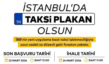 İstanbul’da Yeni Taksi Plakası İhalesi