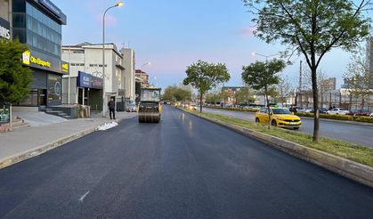 Ataşehir Kayışdağı Caddesi yan yolda Asfalt Çalışmaları Tamamlandı