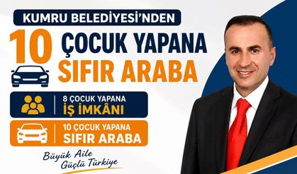 10 Çocuk Yapana Sıfır Kilometre Otomobil!