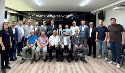 Ataşehirli Muhtarlardan MHP İlçe Başkanlığına Ziyaret