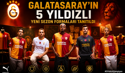 Galatasaray’ın 5 Yıldızlı Yeni Sezon Formaları Tanıtıldı: