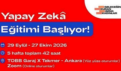 Genç Kadınlar için Ankara’da Yapay Zekâ Eğitimi Fırsatı
