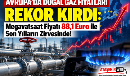 Avrupa’da Doğal Gaz Fiyatları Rekor Kırdı