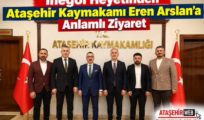 İnegöl Heyetinden Ataşehir Kaymakamı Eren Arslan’a Anlamlı Ziyaret