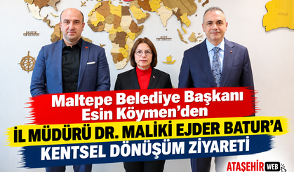 Başkan Esin Köymen’den, Dr. Maliki Ejder Batur’a Kentsel Dönüşüm Ziyareti