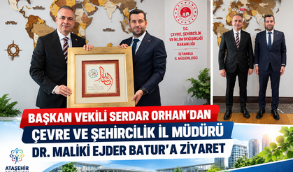 Başkan Vekili Serdar Orhan’dan Çevre ve Şehircilik İl Müdürü Dr. Maliki Ejder Batur’a Ziyaret