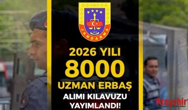 Jandarmaya 8000 Uzman Erbaş Alımı yapılacak