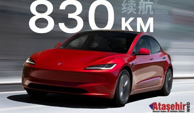 Tesla’dan Rekor Menzil: Yeni Model 3, 830 KM’ye Ulaştı