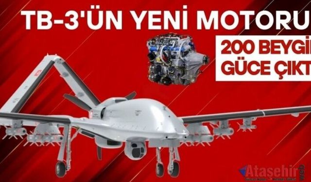 Bayraktar TB3’ün Yeni Motoru 200 Beygir Güce Ulaştı: