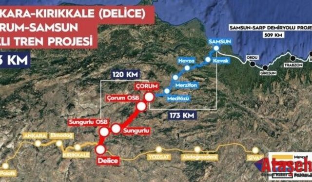 Ankara-Samsun Hızlı Demiryolu’nda %30 İlerleme sağlandı