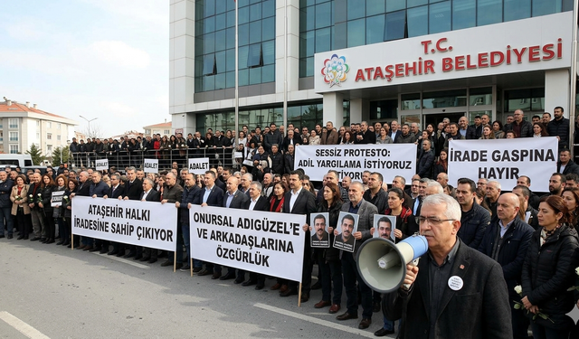ATAŞEHİR’DE ‘SESSİZ’ ÇIĞLIK: “İRADEMİZE SAHİP ÇIKIYORUZ”