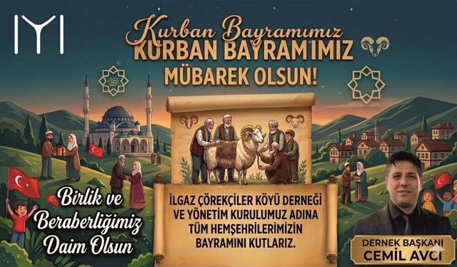 Cemil Avcı’dan Bayram Mesajı: "Birlik ve Beraberliğimiz Daim Olsun"