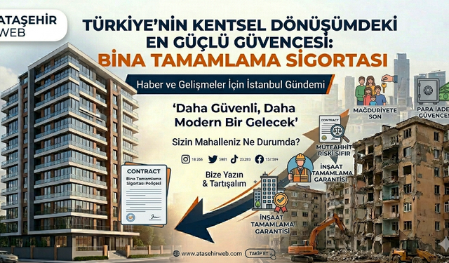 KENTSEL DÖNÜŞÜMDE "Eviniz Yarım Kalmasın, Geleceğiniz Sigortalı Olsun!"