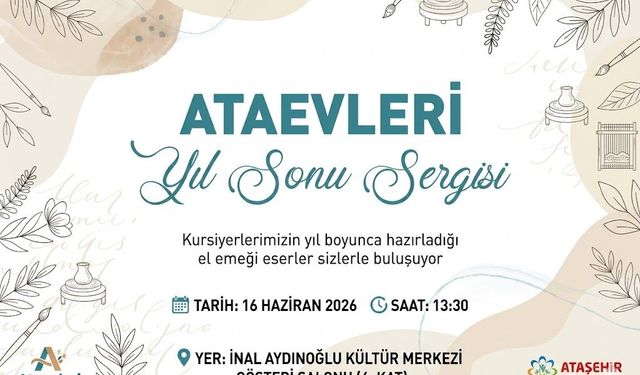 Ataşehir'de Ataevleri Yıl Sonu Sergisi Kapılarını Açıyor