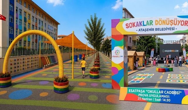 Ataşehir’de Sokaklar Çocuklar İçin Dönüşüyor