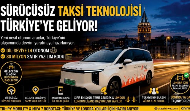 Türkiye'de Robotaxi Dönemi: Sürücüsüz Taksiler Yollara Çıkıyor!