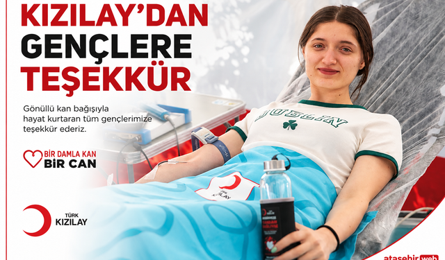 KIZILAY’DAN GENÇLERE TEŞEKKÜR