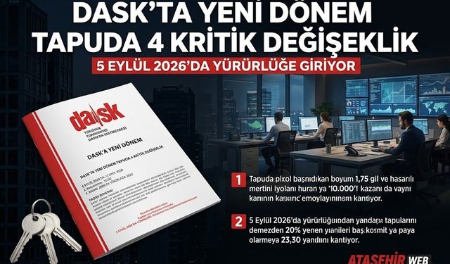 DASK Kuralları Değişiyor!